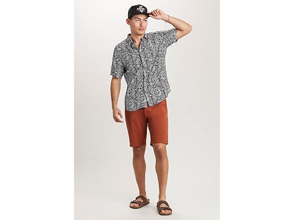 Rayon Button Up Woven Shirt