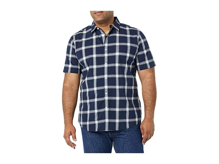 Navy White Buffalo Plaid