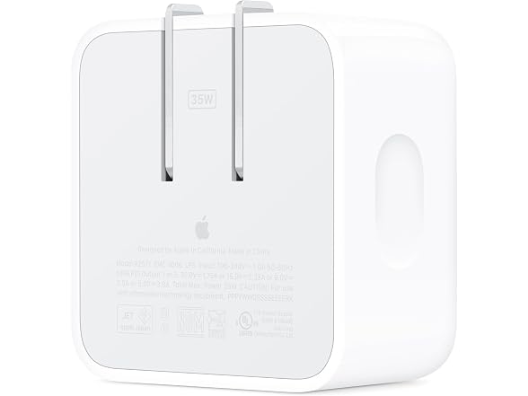 Apple 35W Dual USB-C Port Compact Power Adapter