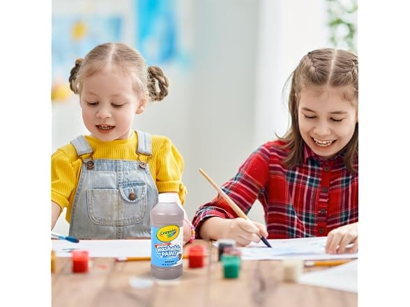 Crayola Washable Paint, Brown, 16 Oz Bottle