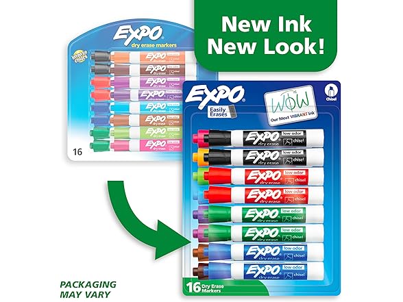 EXPO Dry Erase Markers, Low Odor Ink, As