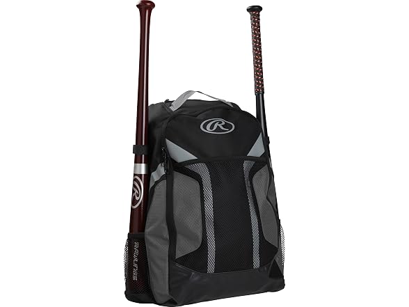 Rawlings | R200G Backpack Equipment Bag | Youth Baseball & Softball | Grey