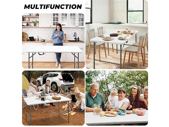 4ft Portable Folding Table