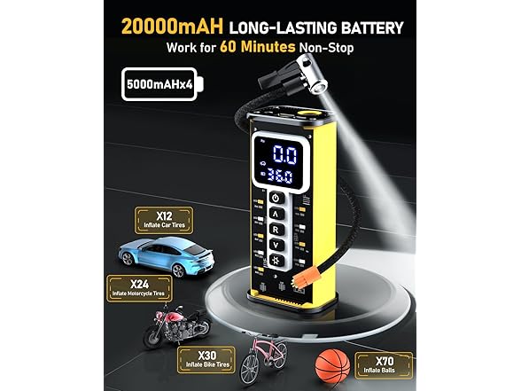 Teffim Portable Tire Inflator