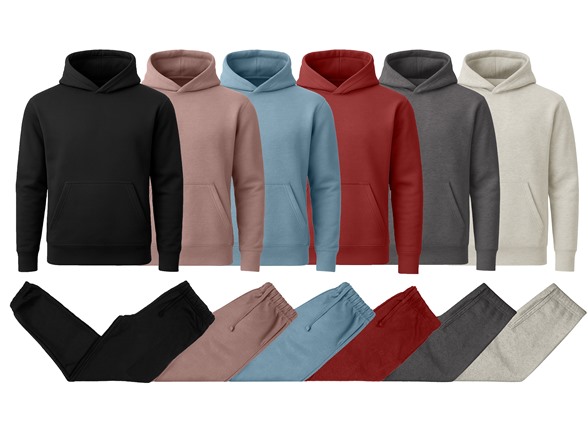 Mens Fleece-Lined Classic Hoodie/Jogger Set