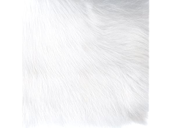 HomePop Faux Fur Square Stool