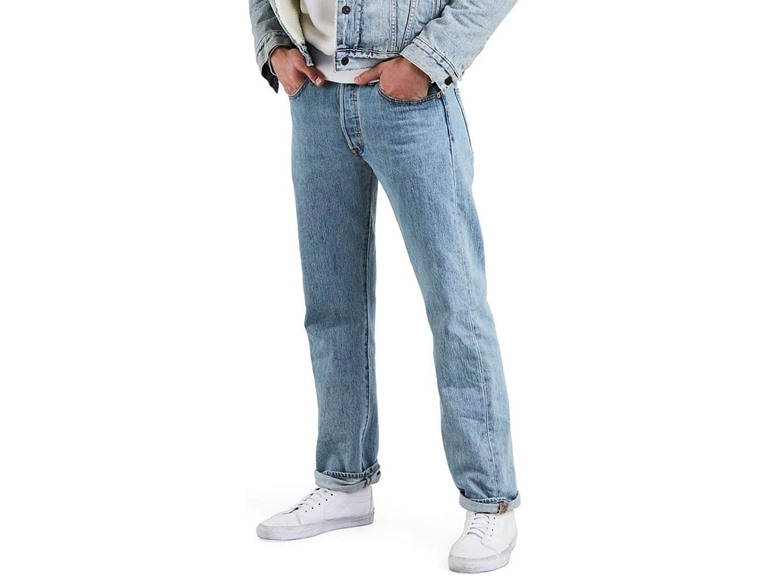 Levi's Men's 501 Original Fit Jeans, Light Stonewash, 31W x 30L