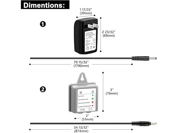 AC Adapter and Power Splitter Kit for Moen MotionSense Kitchen Faucet