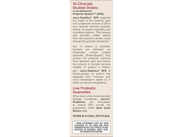 Jarrow Formulas Jarro-Dophilus EPS Advanced
