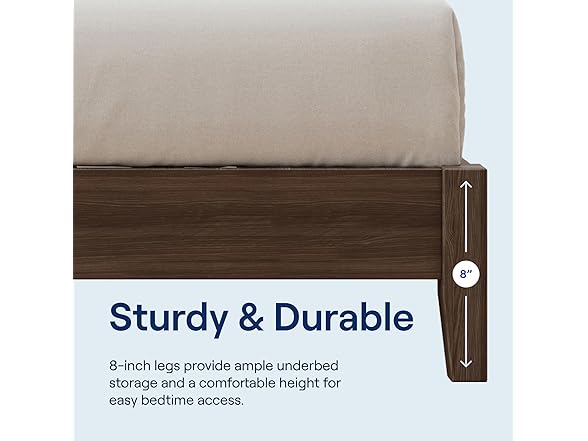 Nectar Premier Wood Platform King Bed Fr