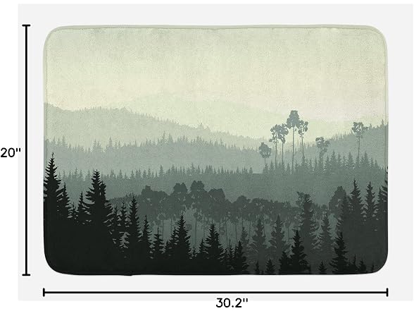 Ambesonne Forest Bath Mat