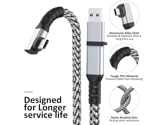 VZNEK 16FT USB-C 3.0 Data Transfer Cable