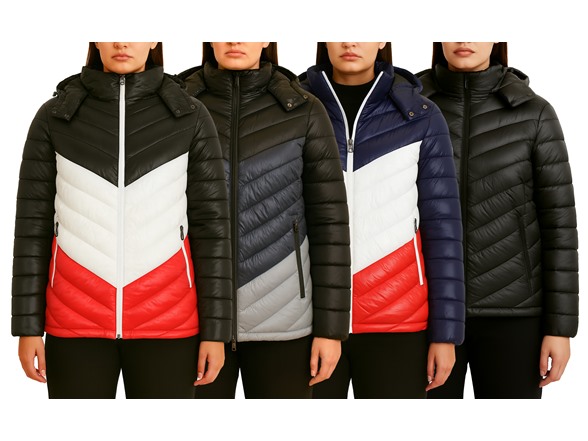Womens Oversized Quilted Bubble Jacket
