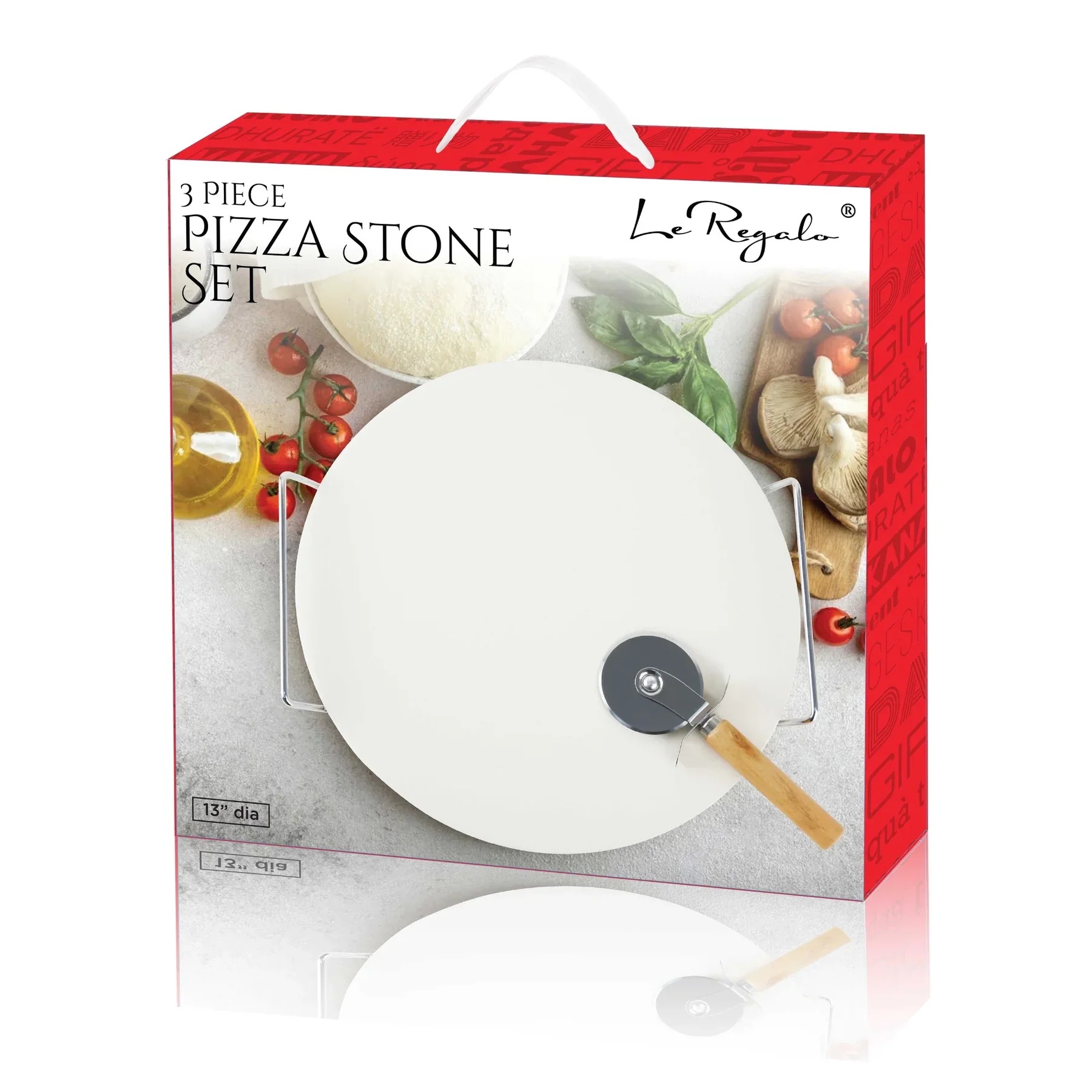 Le Regalo 3 Piece Pizza Stone Set - Gallery 11