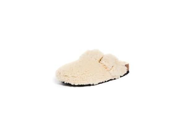 Birkenstock Women's Boston Big Buckle Teddy Clogs (11)