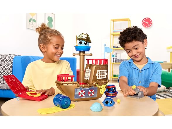 DohKins Pirate Ship Playset & Pirate - Dough Never Dries