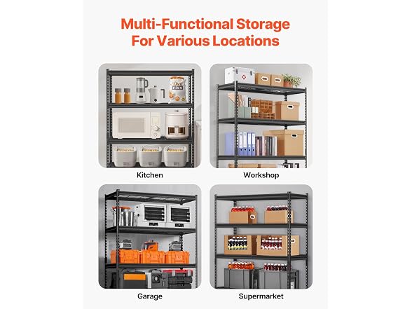 Storage Shelves, 2500 lbs