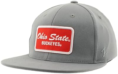 ZHATS Standard NCAA Officially Licensed Fitted Hat M15Z Brick Gray, Grey, Medium