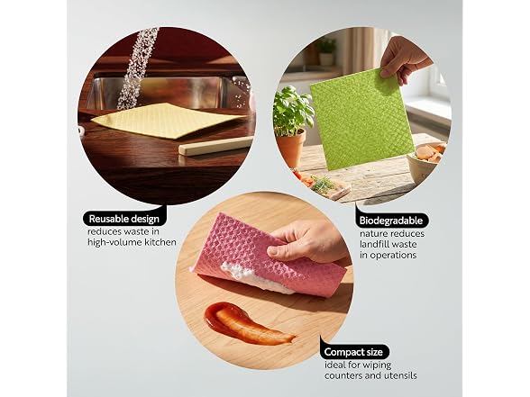 Restaurantware Swedish Dishcloths Pack of 10