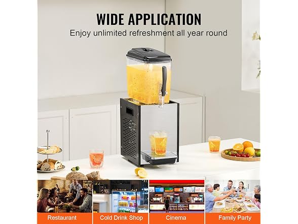 Commercial Beverage Dispenser, 12 L / 12.7