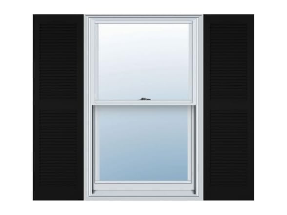 Open Louver Vinyl Shutters