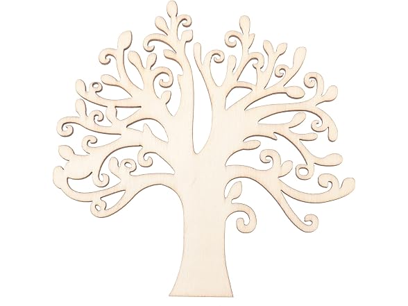 Veemoon 20Pcs Unfinished Wooden Tree