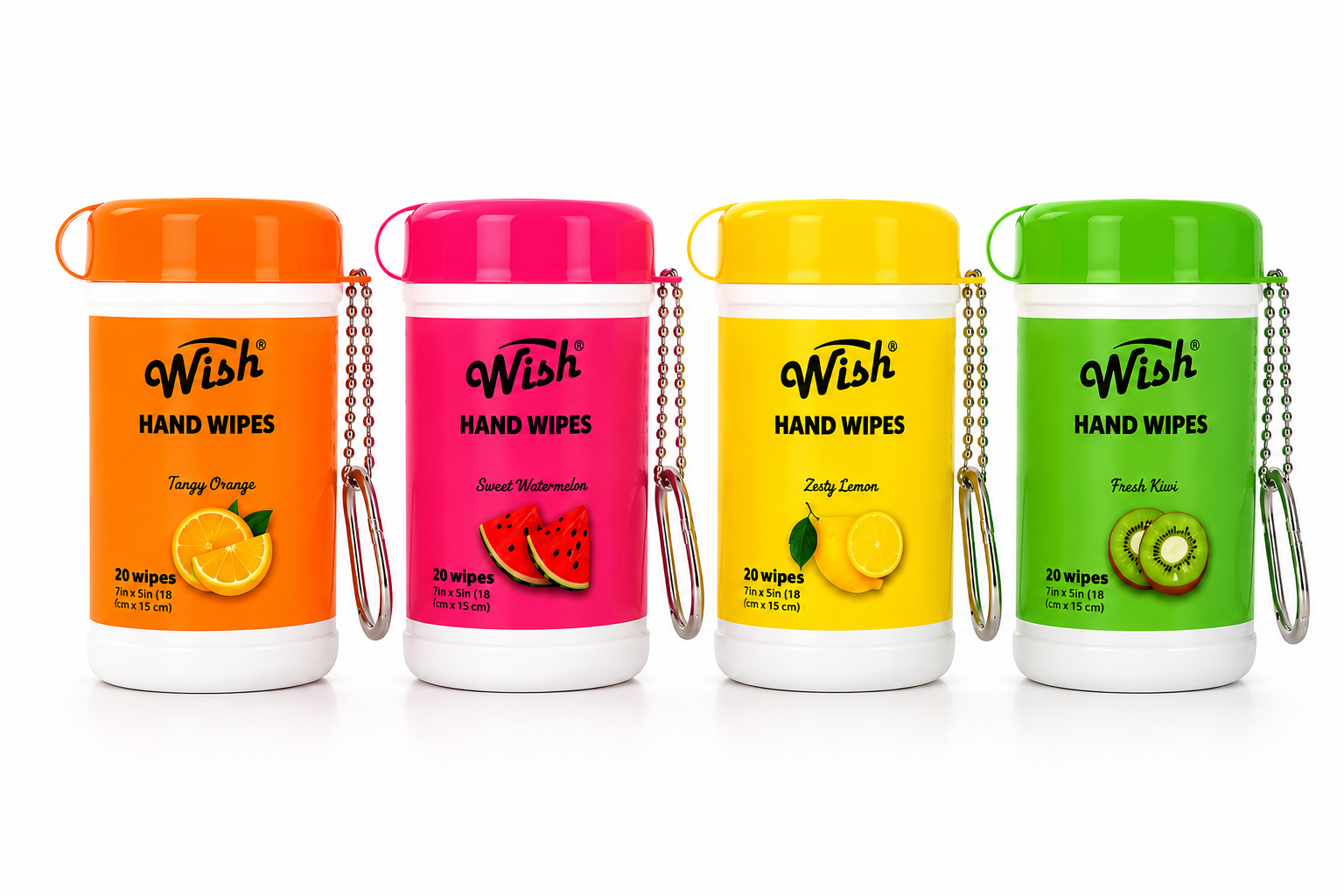 24pk Travel Size Hand Wipes Keychain - Gallery 10