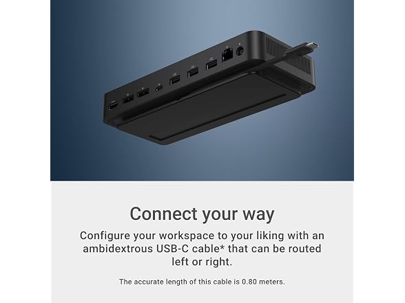 (NEW) Dell Pro Laptop Docking Station - USB-C, 100W, DisplayPort, HDMI (WD25)