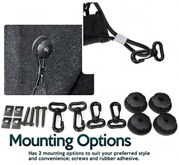 Zone Tech NE0003 Large Pocket Mesh Storage Net - Gallery 9