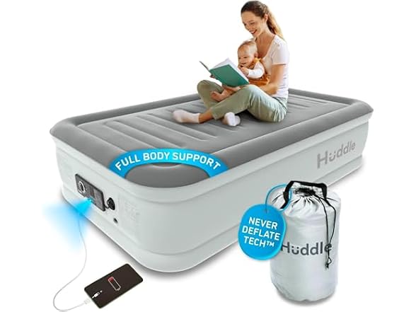 Huddle Luxury Air Bed with Patented Dual