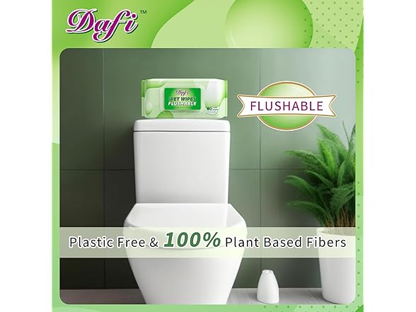 DAFI Flushable Wipes 80ct
