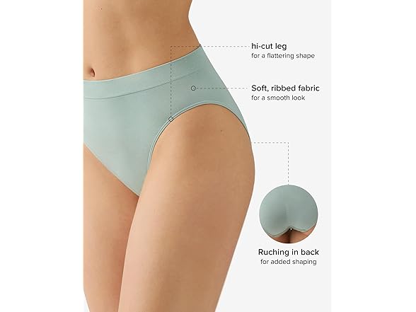 Wacoal Womens BSmooth Seamless HiCut Panty (3X)
