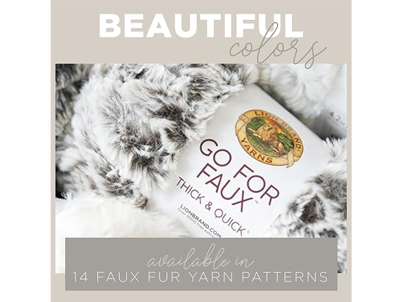 Lion Brand Yarn (1 Skein) Go for Faux Thick