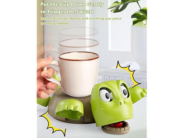 4pk Turtle Coaster With Surpise action