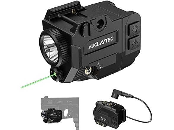 Tactical Flashlight with Laser Sight Combo