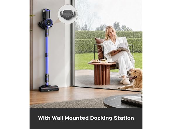 UKDMROX 550W Cordless Vacuum, Blue