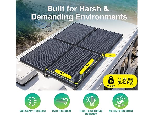 100W N-Type 12V Bifacial Solar Panel