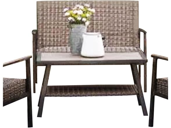 Four Seasons Courtyard Nantucket 4 Piece Patio Furniture Set