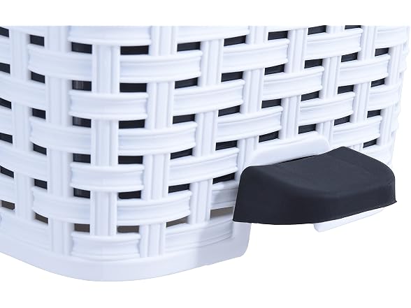 Superio 3 Gal Step-On Trash Can White 2