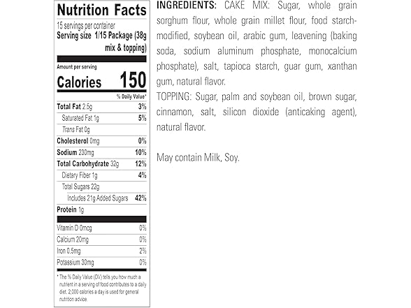 Krusteaz Gluten Free Cinnamon Crumb Cake, 20 Oz