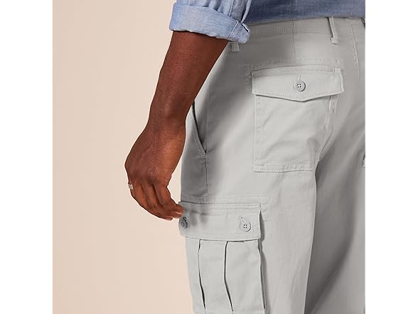 Mens StraightFit Cargo Lt Grey (38Wx34L)