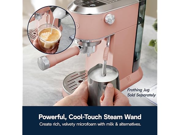 De'Longhi Dedica Duo Compact Espresso Machine Ros Pink