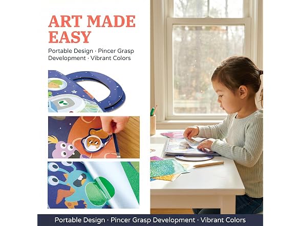 Hape Intergalactic Travel Foil Art Kit for Kids 3-6