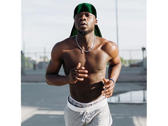ASKNOTO 5 Pcs Silky Durag Headwraps