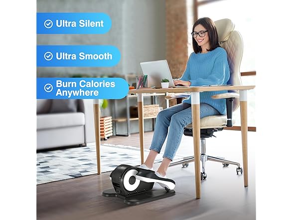 Umitec Under Desk Elliptical Machine with App