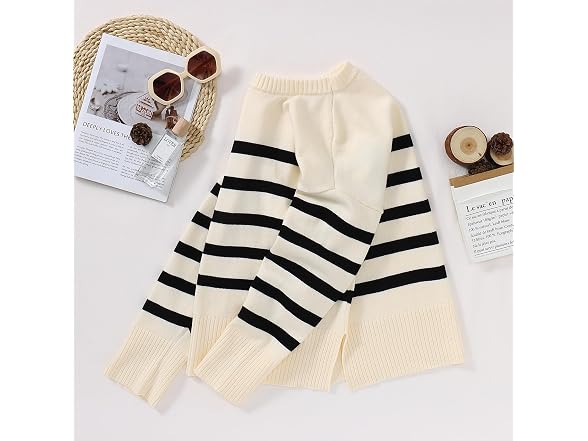 Boutikome Women (S) Sweater Sweater Side Slit Top