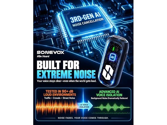 SONEVOX AirMic Mini Wireless Microphone - Gallery 2