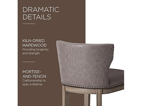 Maven Lane Hugo Counter 26" Stool