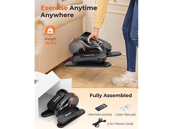 YOSUDA Under Desk Elliptical,Elliptical for Seniors Fully As (Open Box)