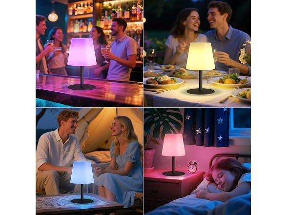 uuffoo Cordless Waterproof Shower Lamp